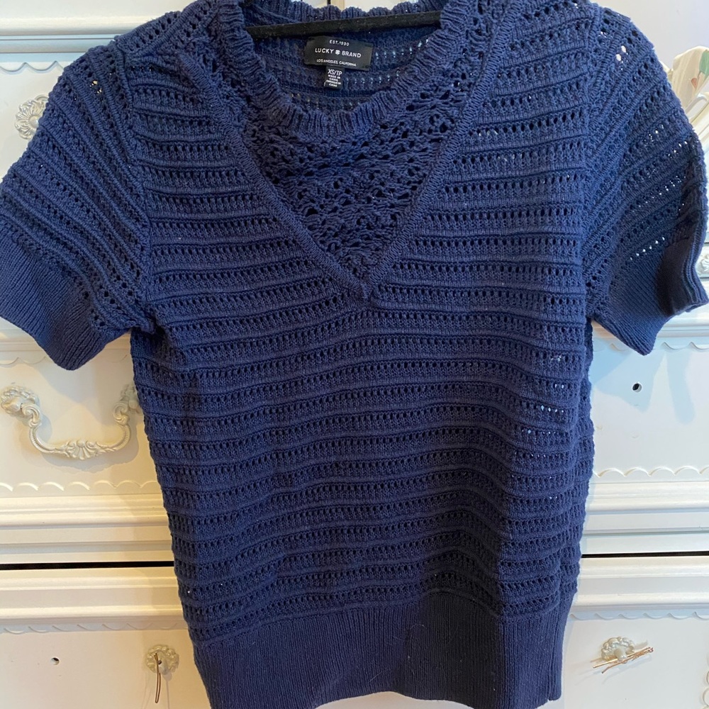 cutout crochet top
